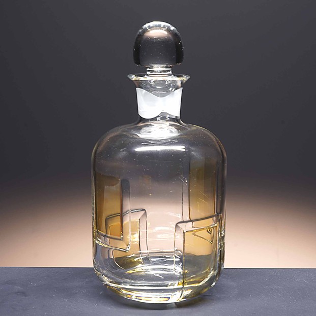 Botella de cristal - Para whisky o licor - Colección 90115.