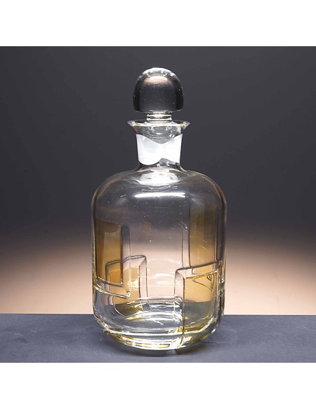 Botella de cristal - Para whisky o licor - Colección 90115.