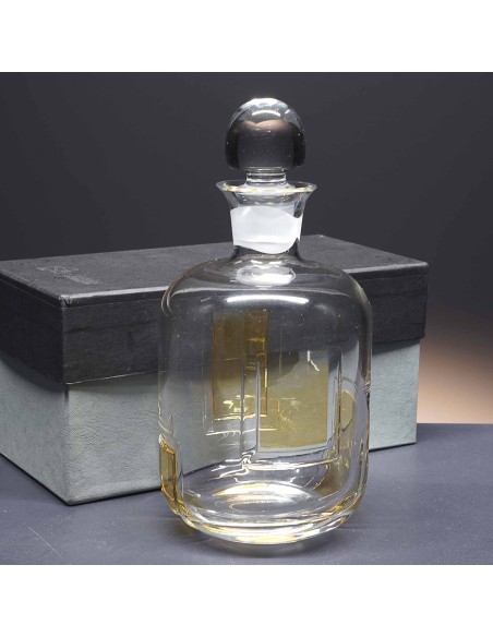 Botella de cristal - Para whisky o licor - Colección 90115.