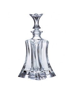 Botella de cristal - Para whisky o licor - Colección FLORALE.