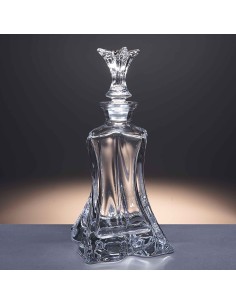 Botella de cristal - Para whisky o licor - Colección FLORALE. 2