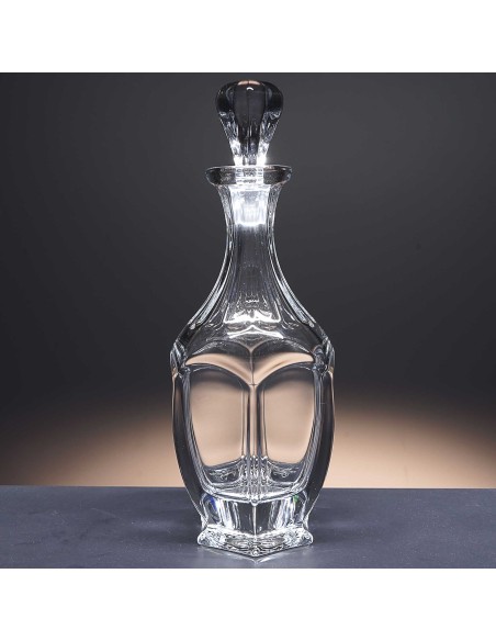 Botella de cristal - Para whisky o licor - Colección SAFARI.