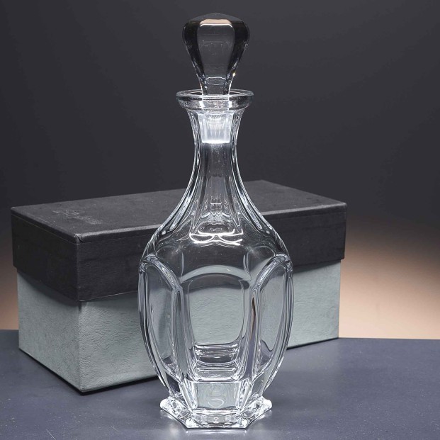 Botella de cristal - Para whisky o licor - Colección SAFARI.