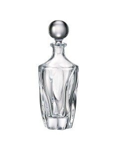 Botella de cristal - Para whisky o licor - Colección BARLEY TWIST.