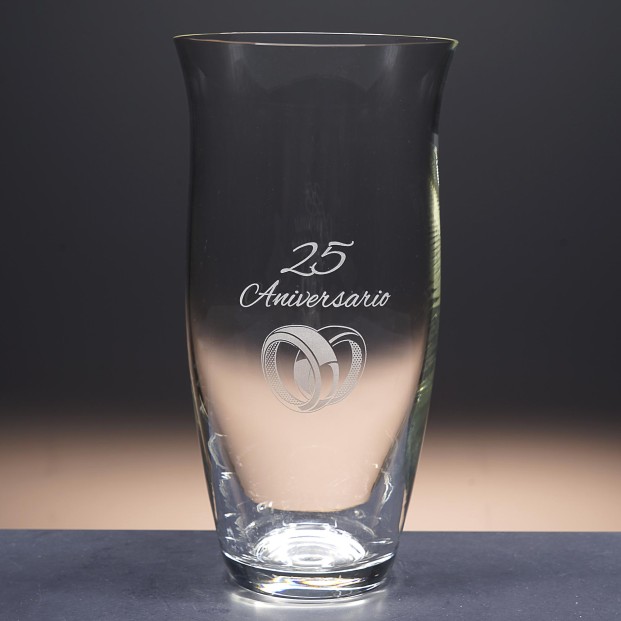 Florero de cristal - Jarrón - Colección 82505-ANIVERSARIO.