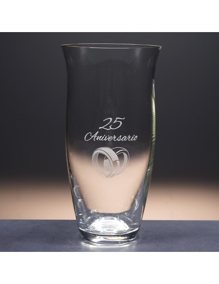 Florero de cristal - Jarrón - Colección 82505-ANIVERSARIO.