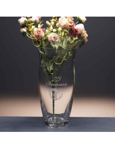 Florero de cristal - Jarrón - Colección 82505-ANIVERSARIO. 2