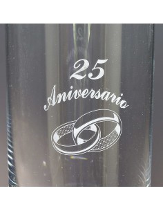 Florero de cristal - Jarrón - Colección 82502-ANIVERSARIO. 2