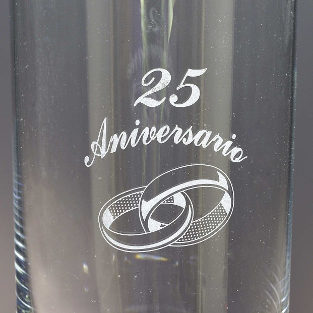 Florero de cristal - Jarrón - Colección 82502-ANIVERSARIO.