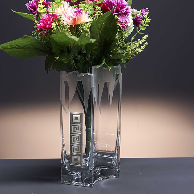 Florero de cristal - Jarrón - Colección 04409 - Talla 515 - Bilaminado Athenea.
