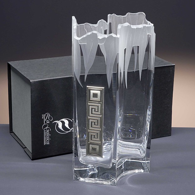 Florero de cristal - Jarrón - Colección 04409 - Talla 515 - Bilaminado Athenea.