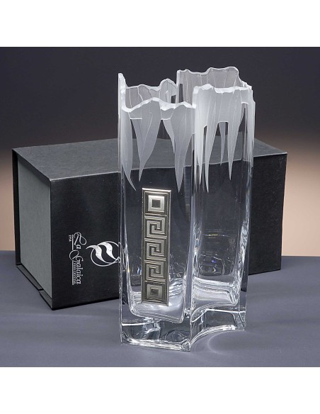 Florero de cristal - Jarrón - Colección 04409 - Talla 515 - Bilaminado Athenea.