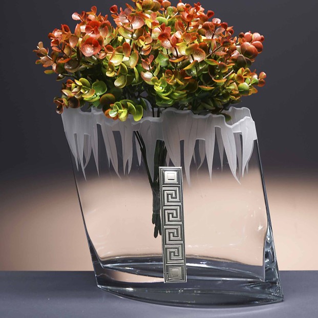 Florero de cristal - Jarrón - Colección 04873 - Talla 515 - Bilaminado Athenea.