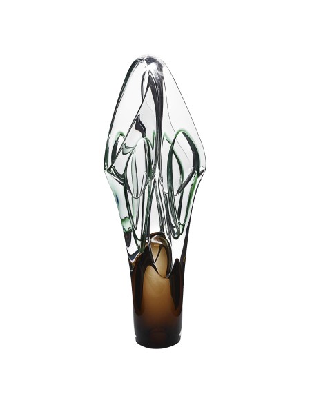 Florero de cristal - Jarrón - Colección JDA 330-ART DECO.