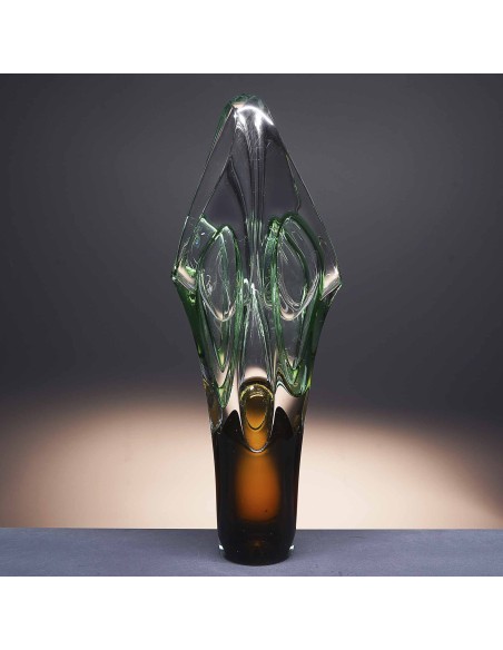 Florero de cristal - Jarrón - Colección JDA 330-ART DECO.