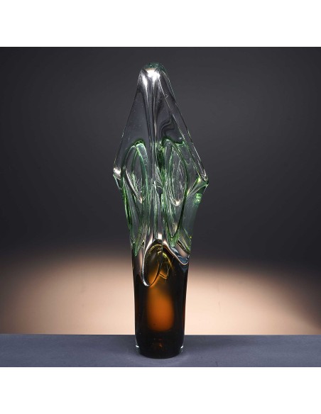 Florero de cristal - Jarrón - Colección JDA 330-ART DECO.
