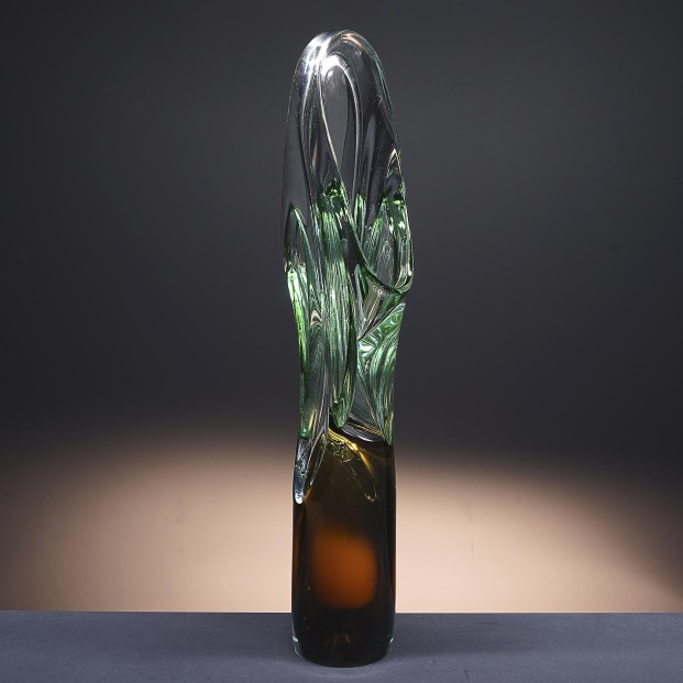 Florero de cristal - Jarrón - Colección JDA 330-ART DECO.