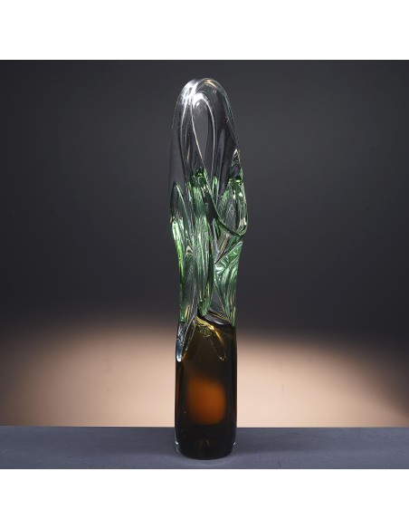 Florero de cristal - Jarrón - Colección JDA 330-ART DECO.