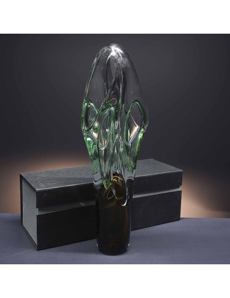 Florero de cristal - Jarrón - Colección JDA 330-ART DECO.