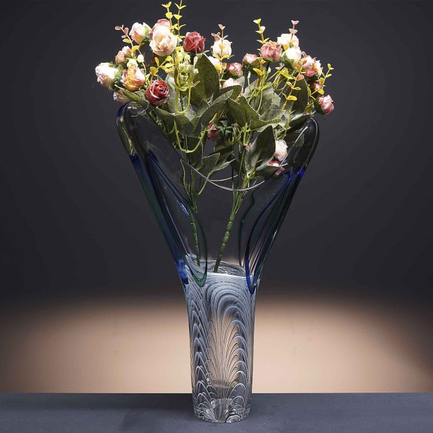 Florero de cristal - Jarrón - Colección JP 224-ART DECO.