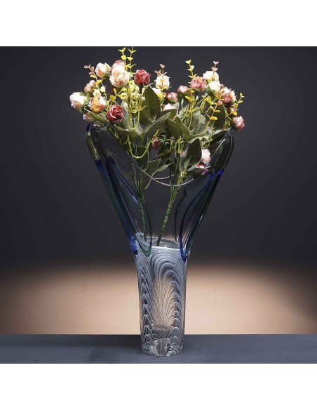 Florero de cristal - Jarrón - Colección JP 224-ART DECO.