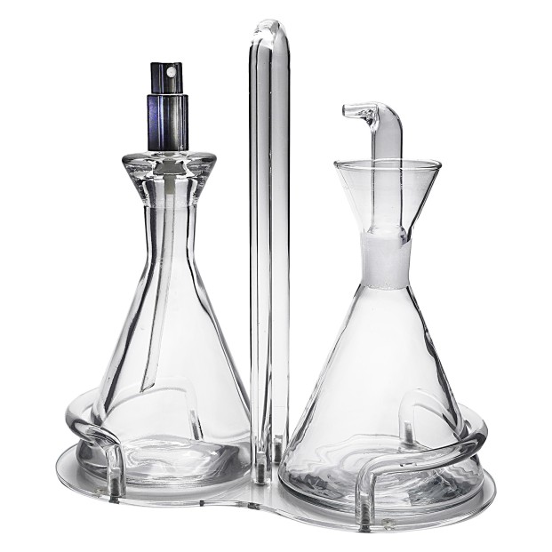 Juego de aceitera y vinagrera de cristal - Colección SOL.