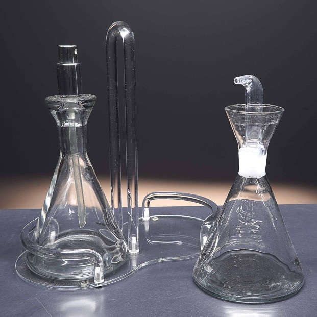 Juego de aceitera y vinagrera de cristal - Colección SOL.