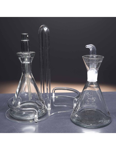 Juego de aceitera y vinagrera de cristal - Colección SOL.