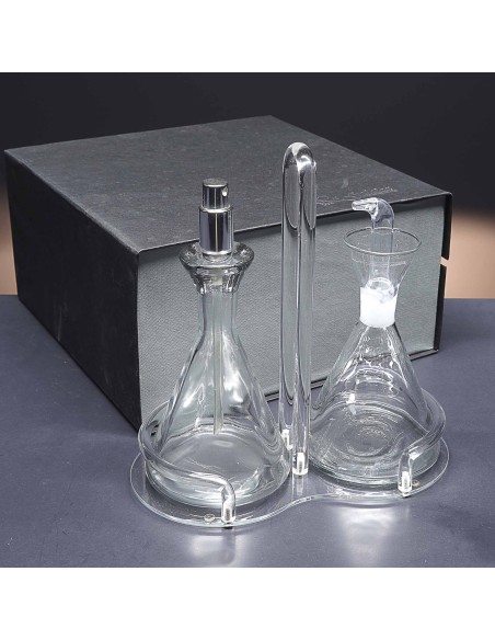 Juego de aceitera y vinagrera de cristal - Colección SOL.