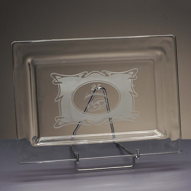 Bandeja de cristal - Colección RIALTO-ANIVERSARIO.
