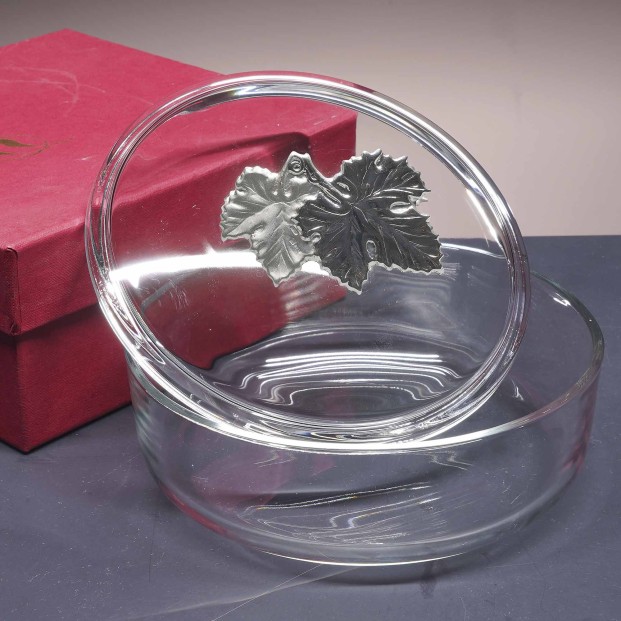 Bombonera de cristal - Colección RIALTO - Talla Liso.