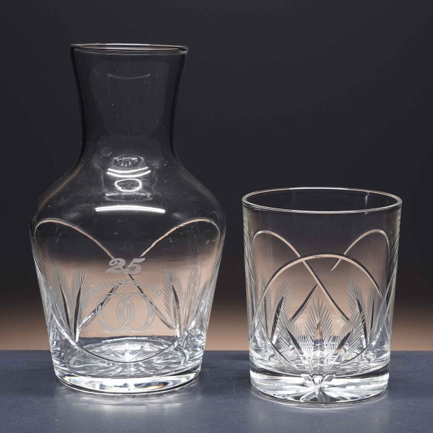 Juego de noche de cristal - Colección ANTOÑIET-ANIVERSARIO.