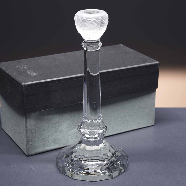 Candelabro de cristal - Portavela - Colección DRIADE.