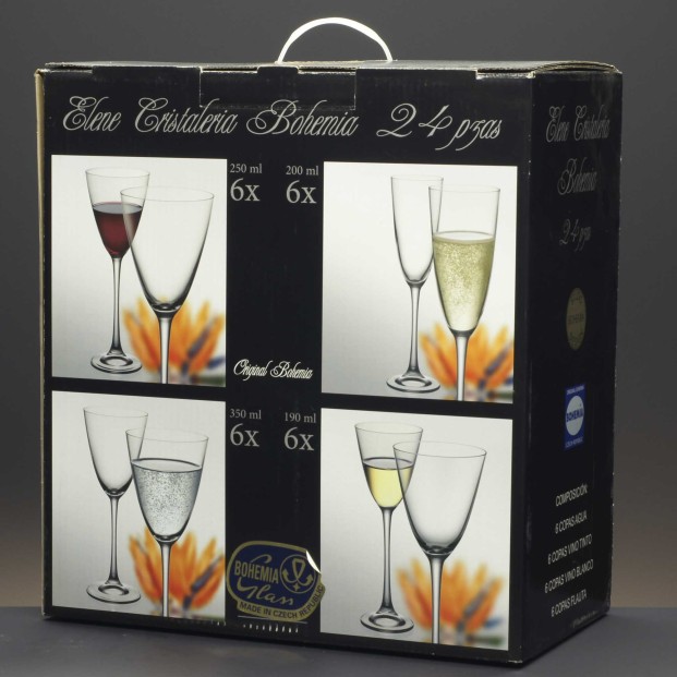 Cristalería de 24 piezas - Colección ELENE.