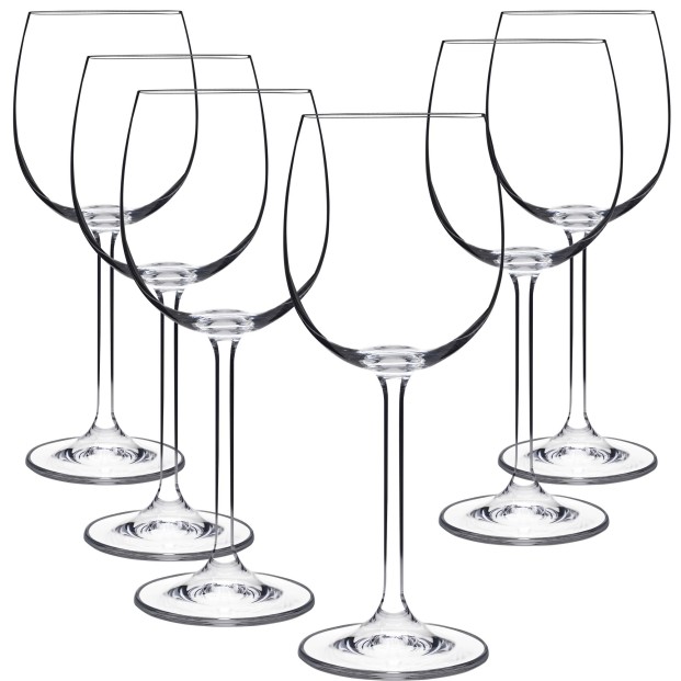 Juego 6 copas de cristal para agua - Colección NATALIE.