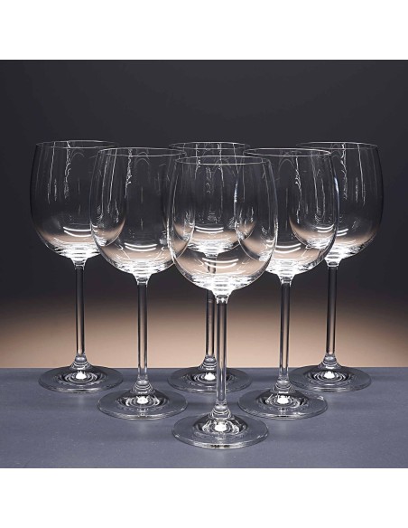 Juego 6 copas de cristal para agua - Colección NATALIE.