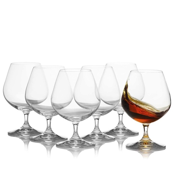 Juego 6 copas de cristal para coñac - Colección NATALIE.