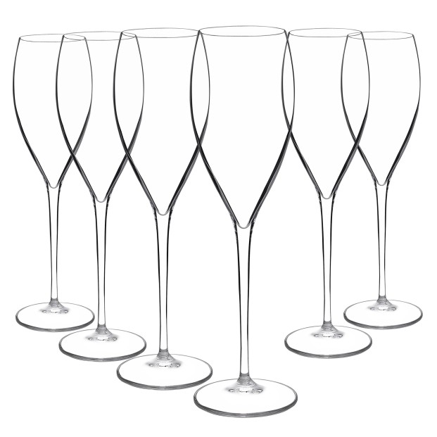 Juego 18 copas de cristal para champán - Colección MAGNIFICO.