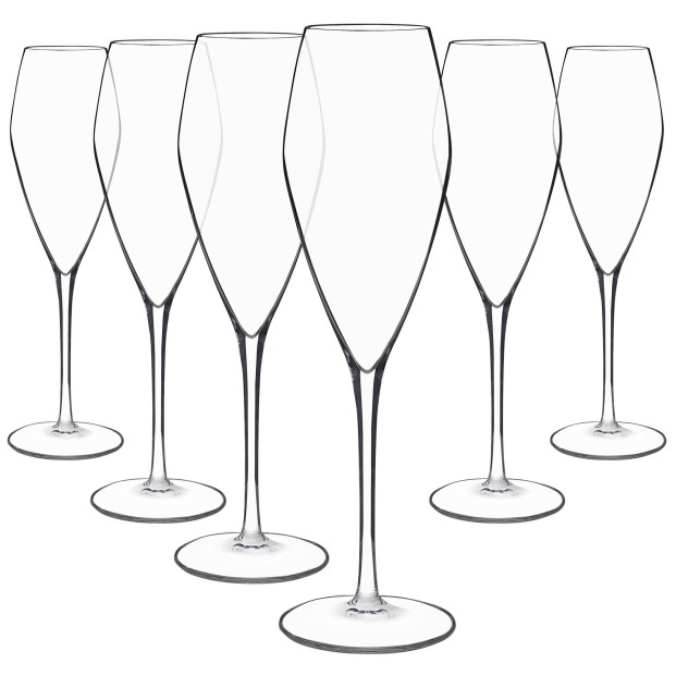 Juego 18 copas de cristal para champán - Colección ATELIER.