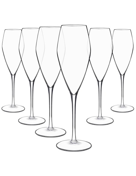Juego 18 copas de cristal para champán - Colección ATELIER.