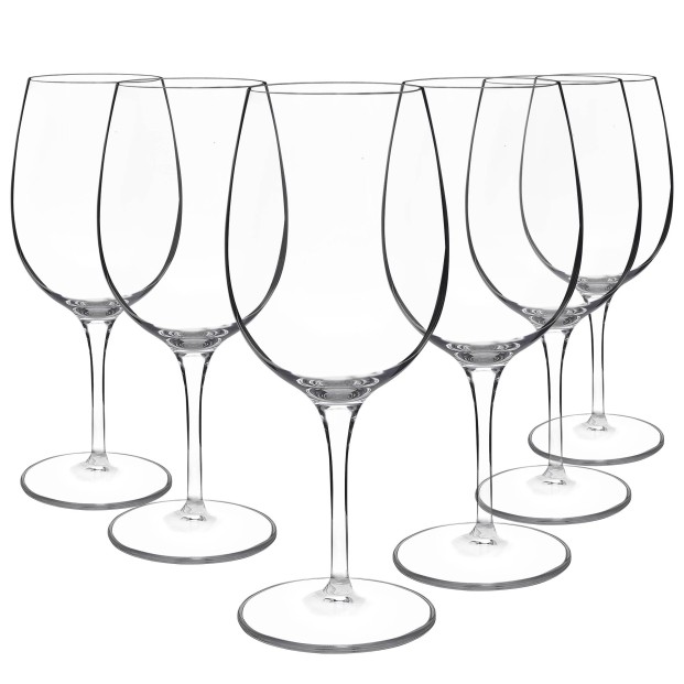 Juego 6 copas de cristal para agua - Colección PALACE.