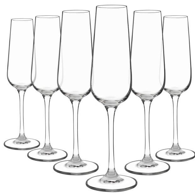 Juego 18 copas de cristal para champán - Colección INVITATION.