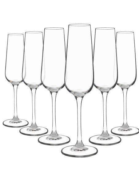 Juego 18 copas de cristal para champán - Colección INVITATION.