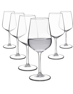 Juego 18 copas de cristal para vino tinto - Colección TORI TITANIUM.