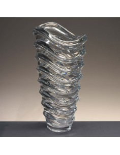 Florero de cristal - Jarrón - Colección WAVE. 2