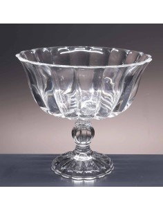 Centro de mesa de cristal con pie - Colección SAN MARCO.