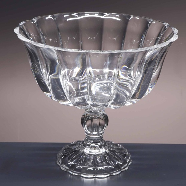 Centro de mesa de cristal con pie - Colección SAN MARCO.
