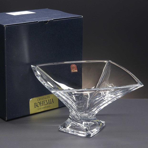 Centro de mesa de cristal - Colección QUADRO.