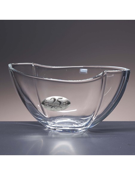 Centro de mesa de cristal - Colección SMILE-ANIVERSARIO BILAMINADO.