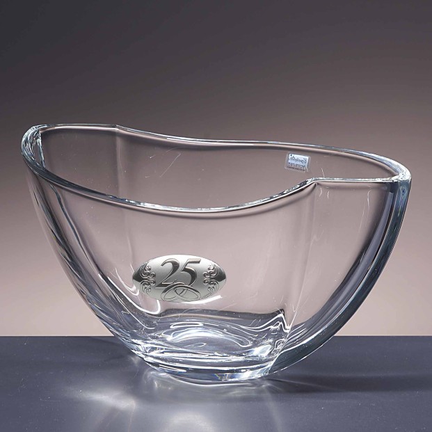 Centro de mesa de cristal - Colección SMILE-ANIVERSARIO BILAMINADO.